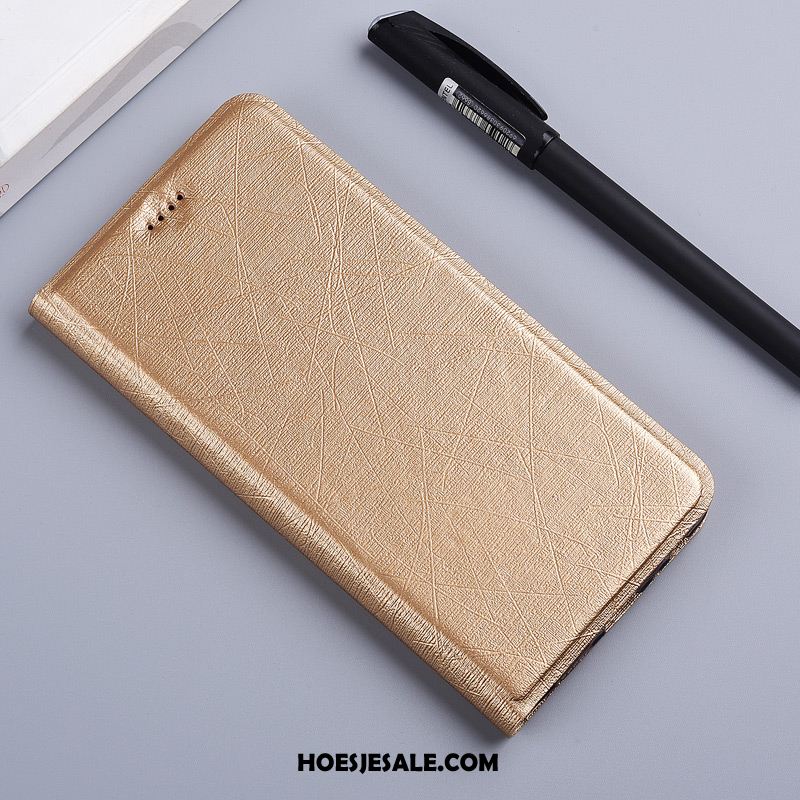 Huawei Y7 2018 Hoesje Mobiele Telefoon Siliconen Zijde Hoes Leren Etui