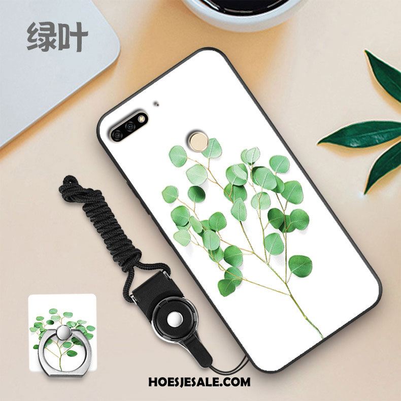 Huawei Y7 2018 Hoesje Mobiele Telefoon Skärmskydd Persoonlijk Zwart Tempereren Kopen
