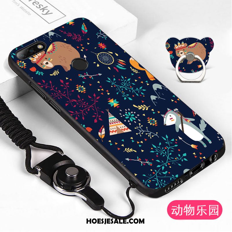 Huawei Y7 2018 Hoesje Mobiele Telefoon Wit Hoes Hanger Korting