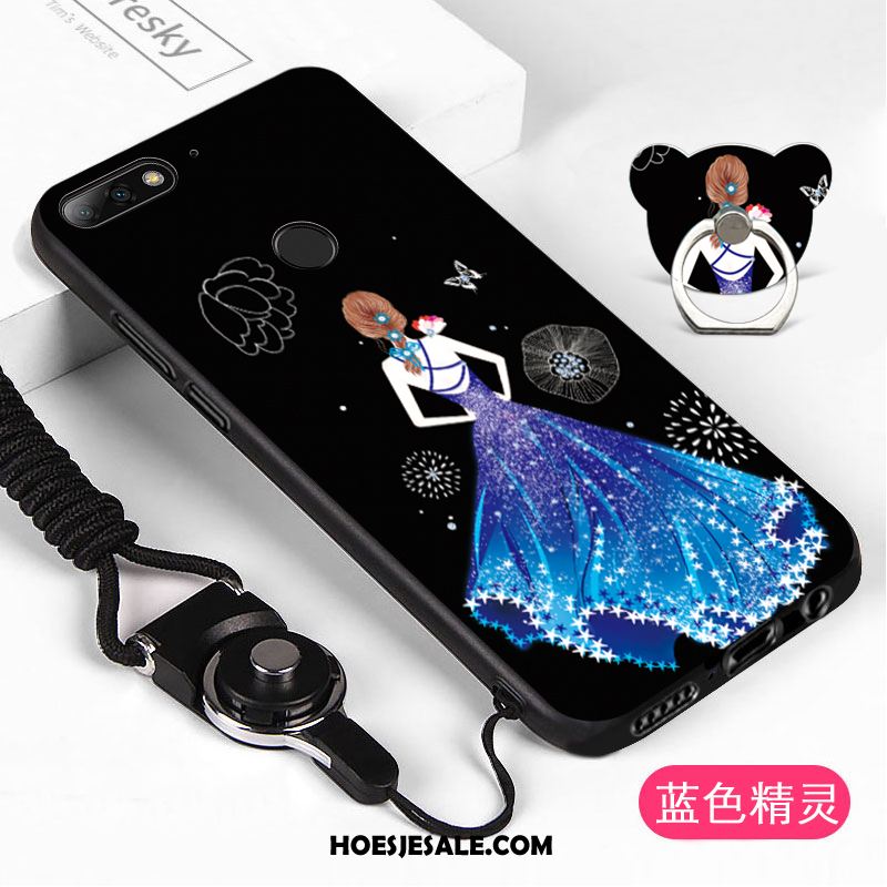 Huawei Y7 2018 Hoesje Mobiele Telefoon Wit Hoes Hanger Korting