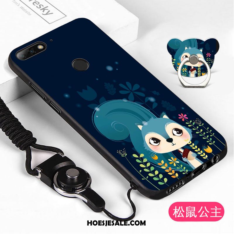 Huawei Y7 2018 Hoesje Mobiele Telefoon Wit Hoes Hanger Korting