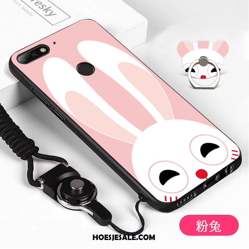 Huawei Y7 2018 Hoesje Mobiele Telefoon Wit Hoes Hanger Korting