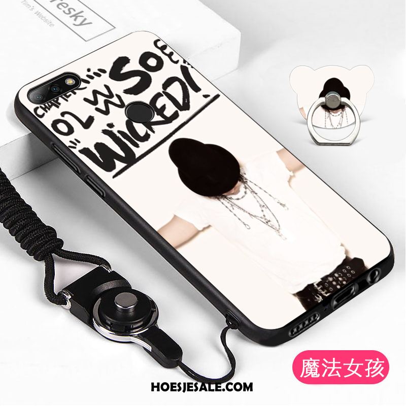 Huawei Y7 2018 Hoesje Mobiele Telefoon Wit Hoes Hanger Korting