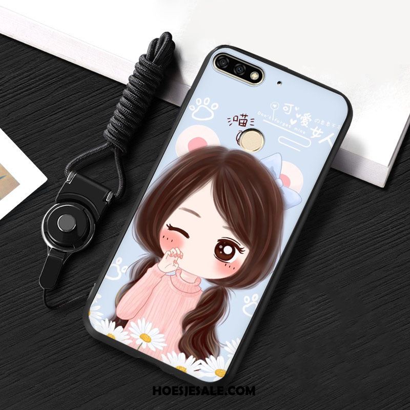 Huawei Y7 2018 Hoesje Mobiele Telefoon Wit Hoes Hanger Online