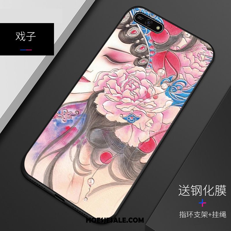 Huawei Y7 2018 Hoesje Patroon Mobiele Telefoon Pas Bescherming Zacht Winkel