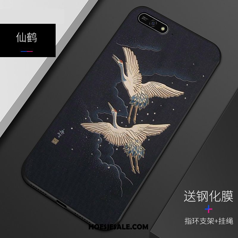 Huawei Y7 2018 Hoesje Patroon Mobiele Telefoon Pas Bescherming Zacht Winkel