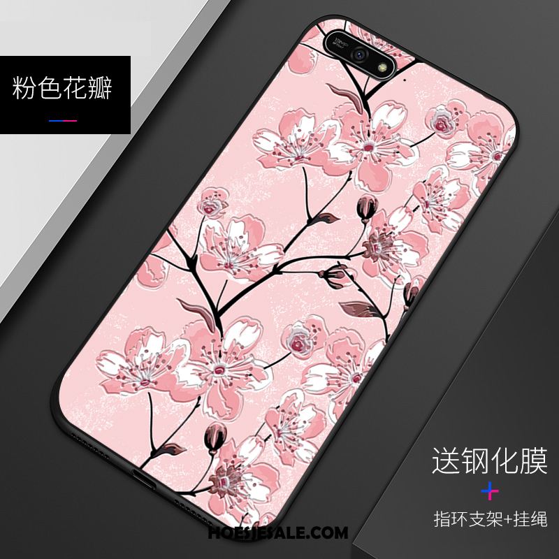 Huawei Y7 2018 Hoesje Patroon Mobiele Telefoon Pas Bescherming Zacht Winkel