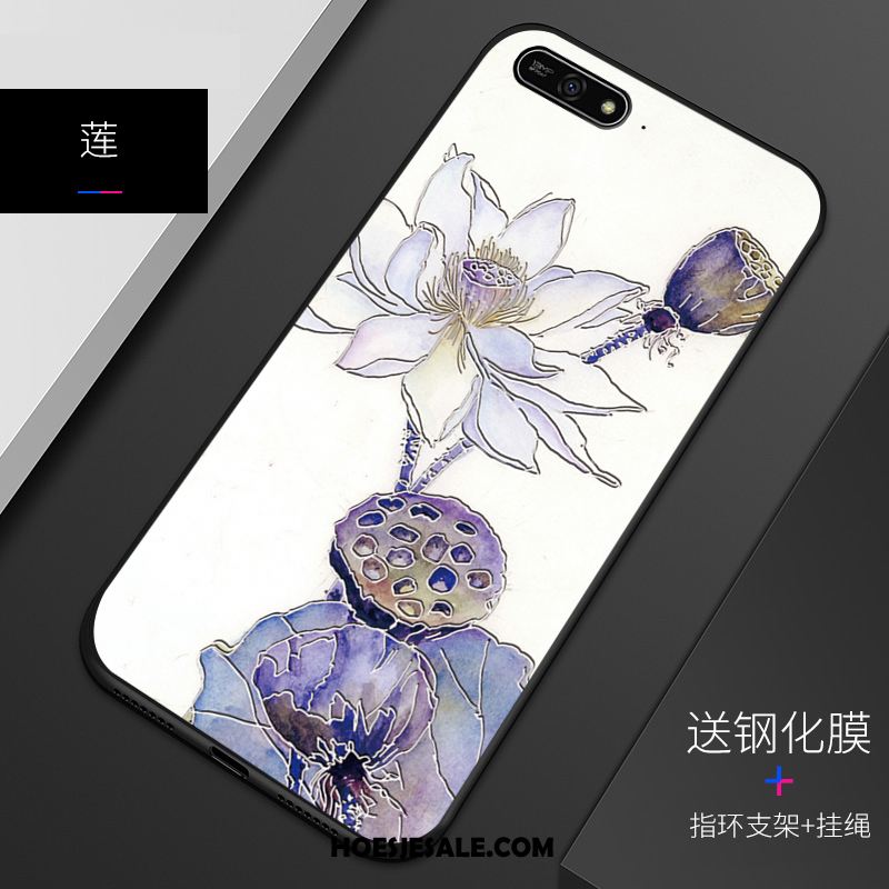 Huawei Y7 2018 Hoesje Patroon Mobiele Telefoon Pas Bescherming Zacht Winkel