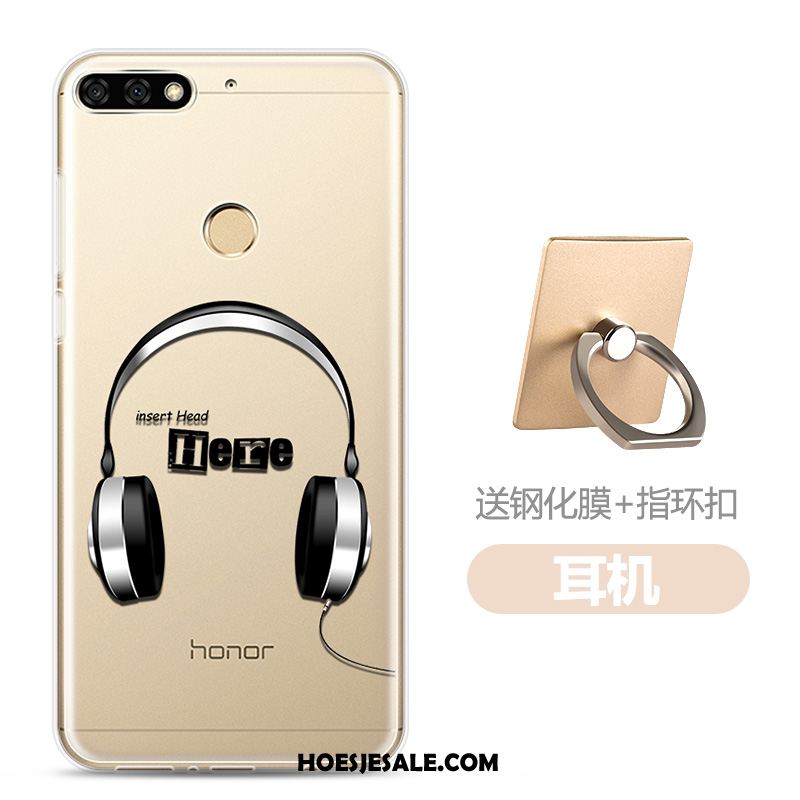Huawei Y7 2018 Hoesje Spotprent Zacht Doorzichtig Tempereren Mobiele Telefoon Online
