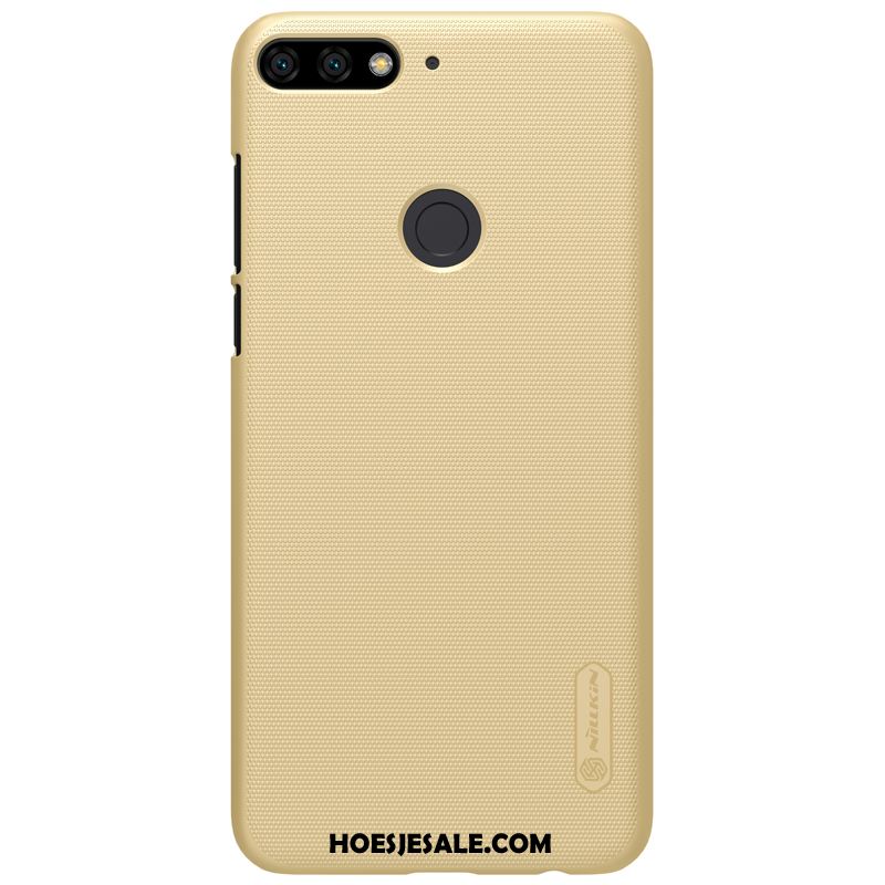 Huawei Y7 2018 Hoesje Wit Bescherming Mobiele Telefoon Hoes Hard Goedkoop