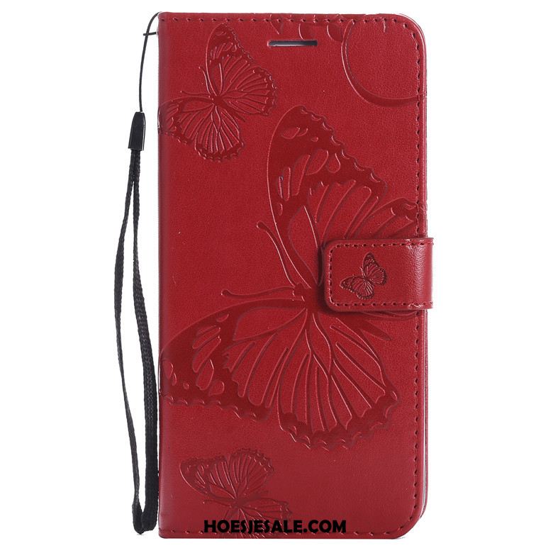 Huawei Y7 2019 Hoesje Anti-fall Leren Etui Bescherming Folio Mobiele Telefoon Goedkoop