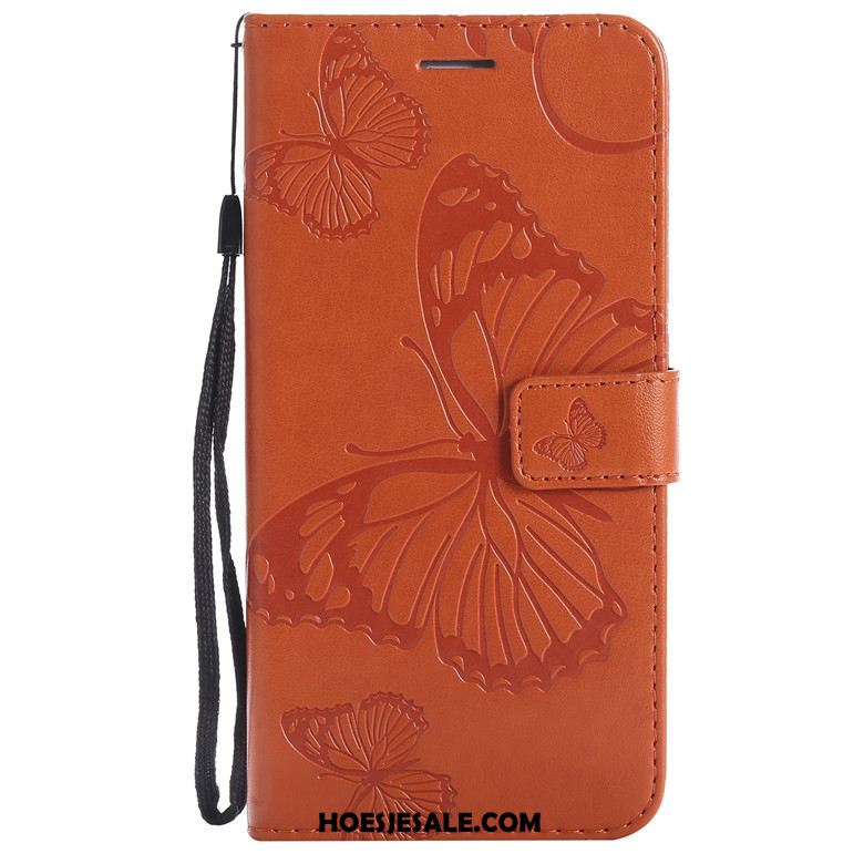 Huawei Y7 2019 Hoesje Anti-fall Leren Etui Bescherming Folio Mobiele Telefoon Goedkoop