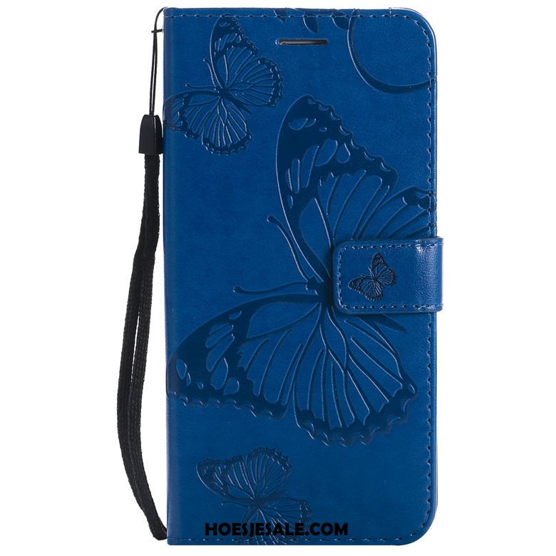 Huawei Y7 2019 Hoesje Anti-fall Leren Etui Bescherming Folio Mobiele Telefoon Goedkoop