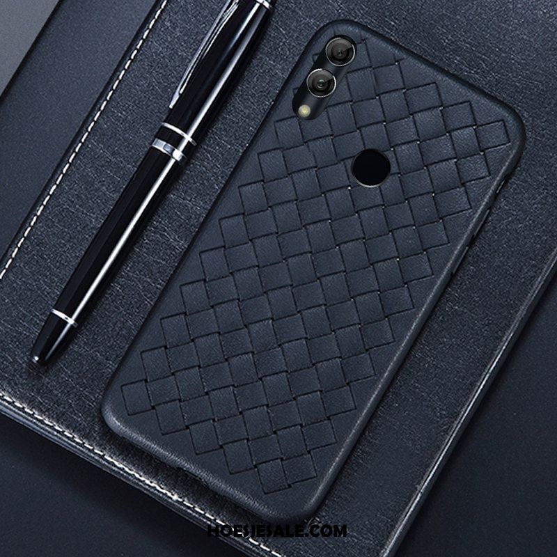Huawei Y7 2019 Hoesje Antislip Gemeenschappelijk Ademend Rood Weven Goedkoop