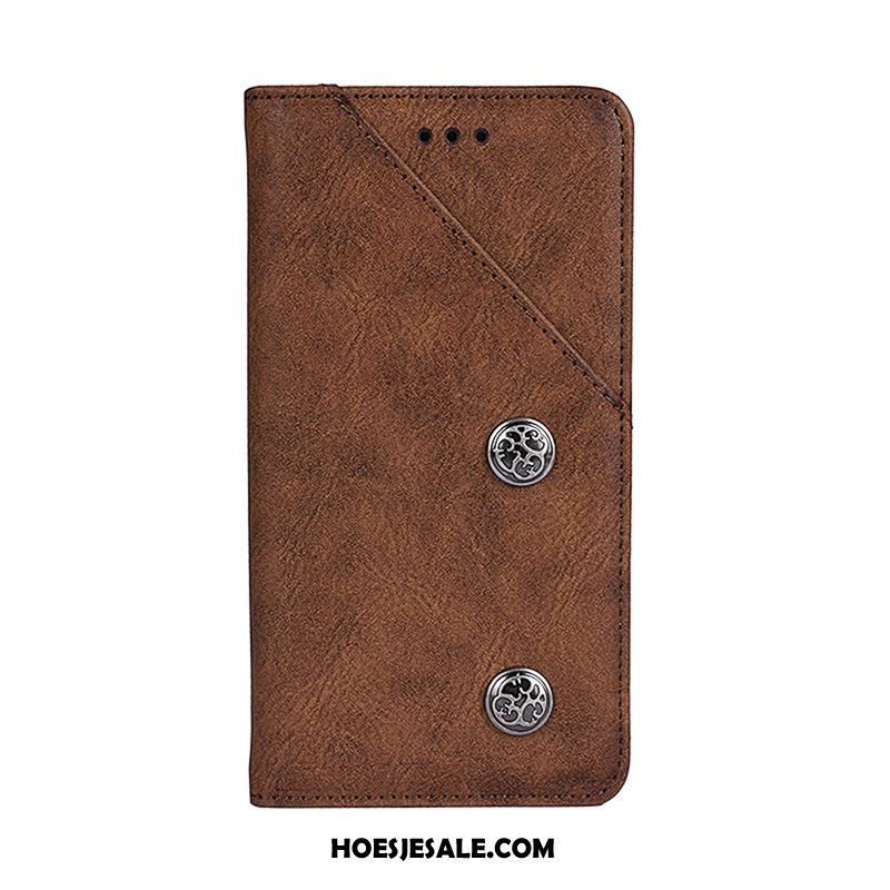 Huawei Y7 2019 Hoesje Folio Kaart Bescherming Leren Etui Hoes Sale