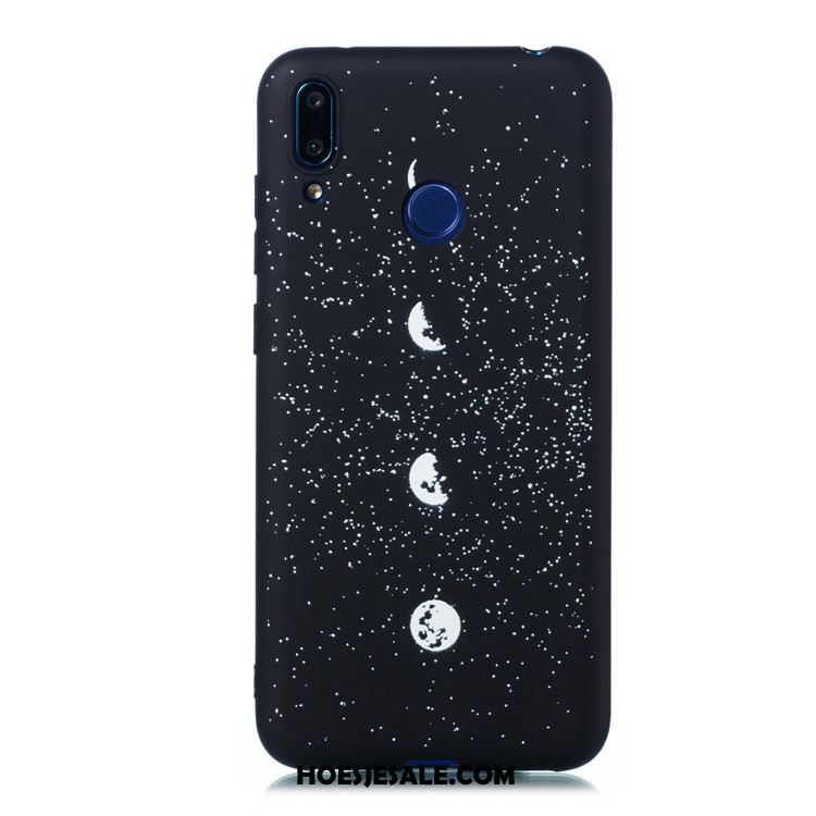 Huawei Y7 2019 Hoesje Hoes All Inclusive Dun Zacht Zwart Goedkoop