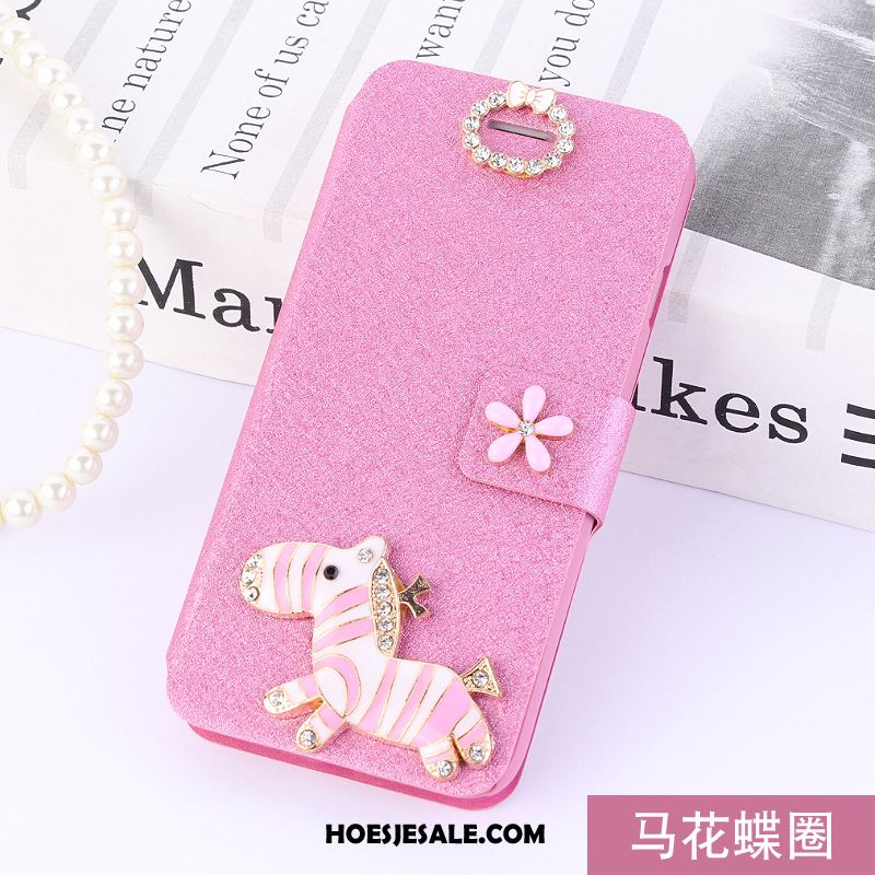 Huawei Y7 2019 Hoesje Hoes All Inclusive Roze Mobiele Telefoon Leren Etui Korting