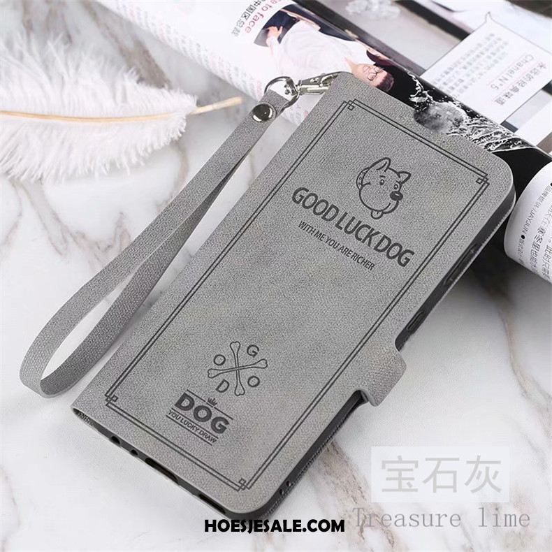 Huawei Y7 2019 Hoesje Hoes Leren Etui Bescherming Folio Mobiele Telefoon Goedkoop