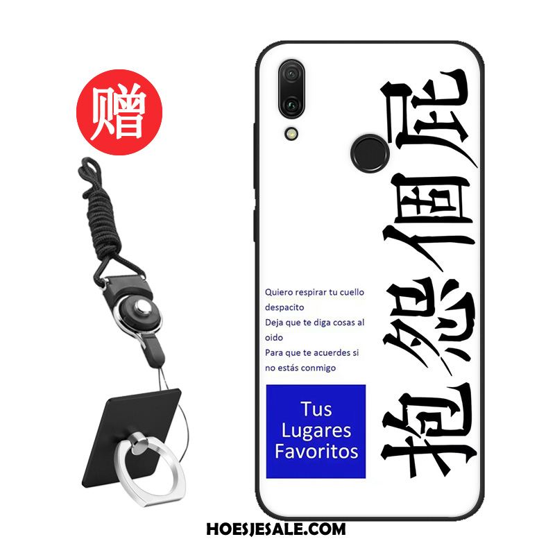 Huawei Y7 2019 Hoesje Hoes Tempereren Net Red Skärmskydd Pas Sale