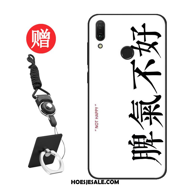 Huawei Y7 2019 Hoesje Hoes Tempereren Net Red Skärmskydd Pas Sale