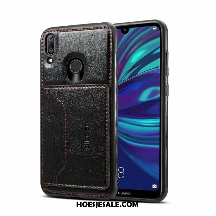 Huawei Y7 2019 Hoesje Mobiele Telefoon Hoes Bescherming Folio Winkel