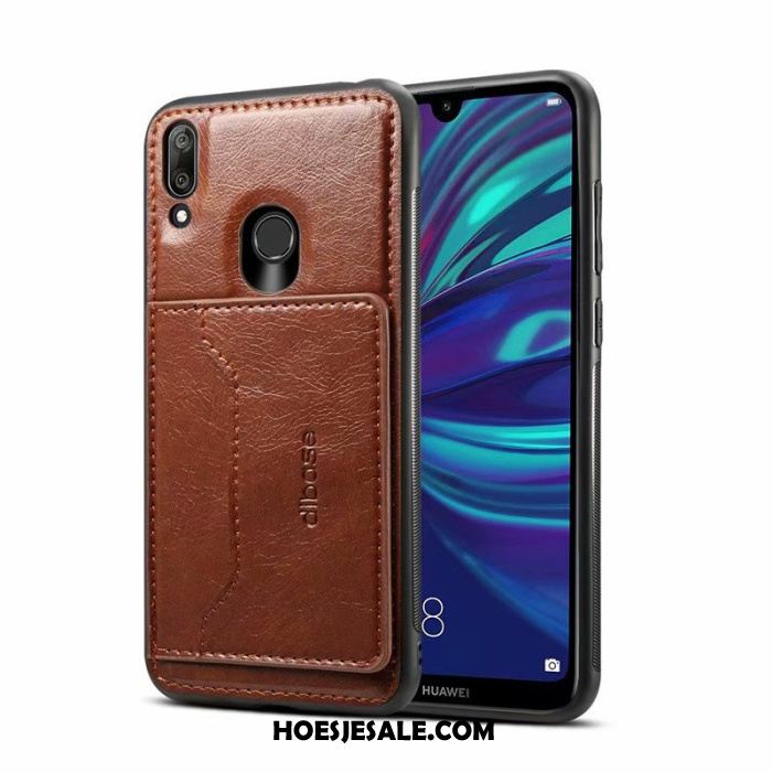 Huawei Y7 2019 Hoesje Mobiele Telefoon Hoes Bescherming Folio Winkel