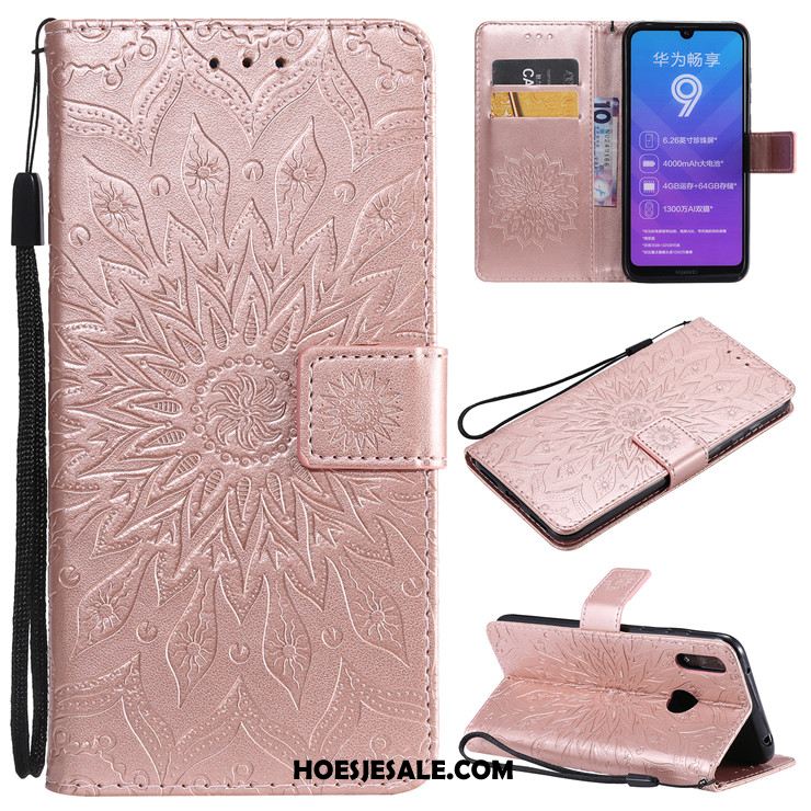 Huawei Y7 2019 Hoesje Siliconen Bescherming Leren Etui Anti-fall Mobiele Telefoon Kopen