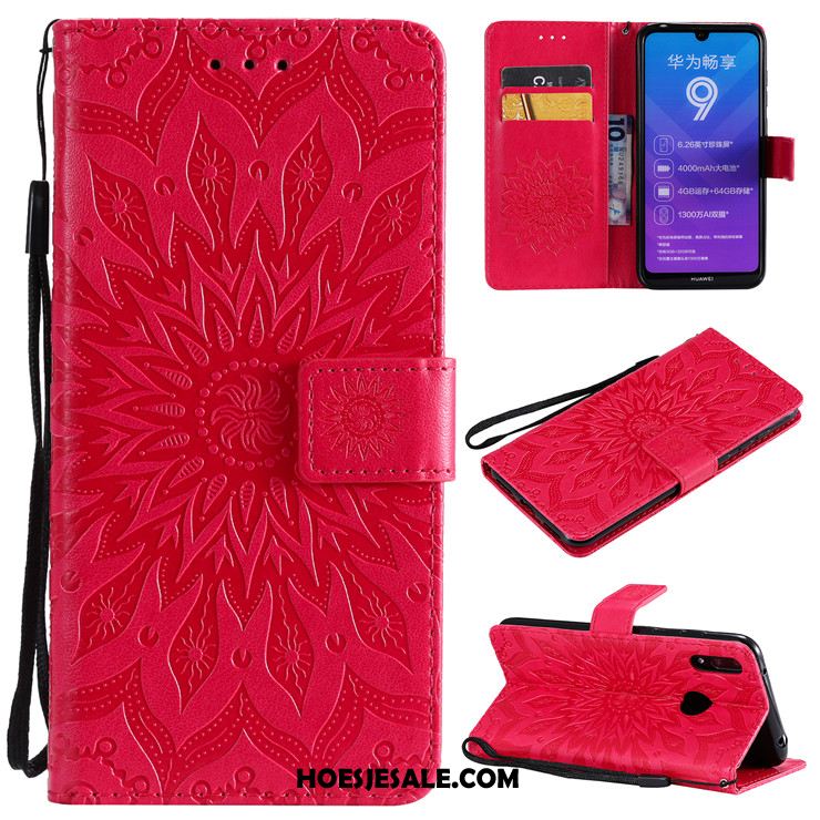 Huawei Y7 2019 Hoesje Siliconen Bescherming Leren Etui Anti-fall Mobiele Telefoon Kopen