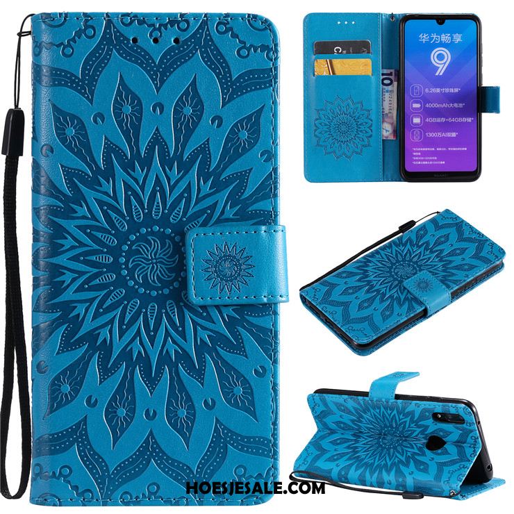 Huawei Y7 2019 Hoesje Siliconen Bescherming Leren Etui Anti-fall Mobiele Telefoon Kopen