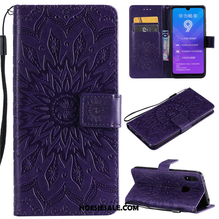 Huawei Y7 2019 Hoesje Siliconen Bescherming Leren Etui Anti-fall Mobiele Telefoon Kopen