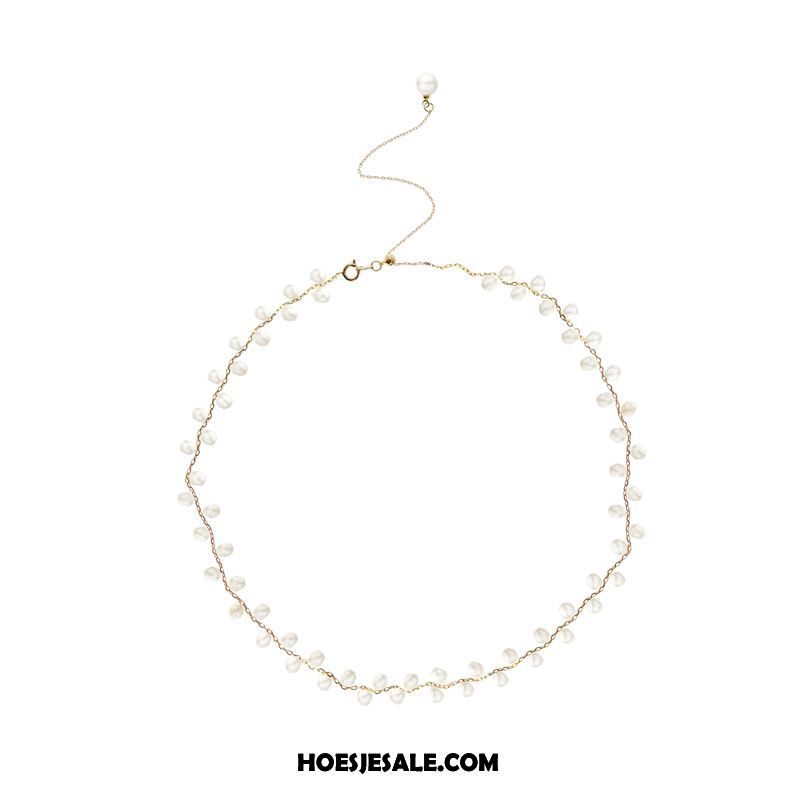 Kettingen Dames Accessoires Vrouwen Parel Elegante Korte Online