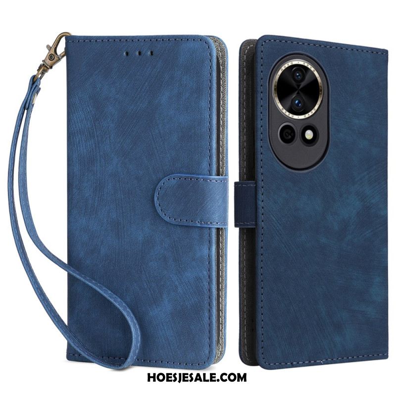 Leren Hoesje Huawei Nova 13 Rfid-portemonnee Met Suède-effect