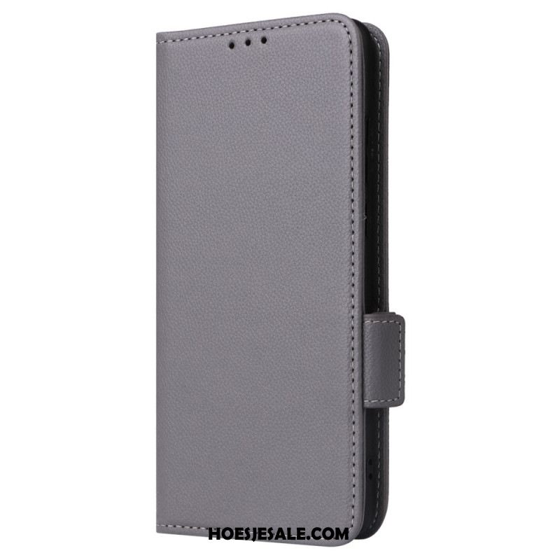 Leren Hoesje Oneplus 12r Leren Bandstijl