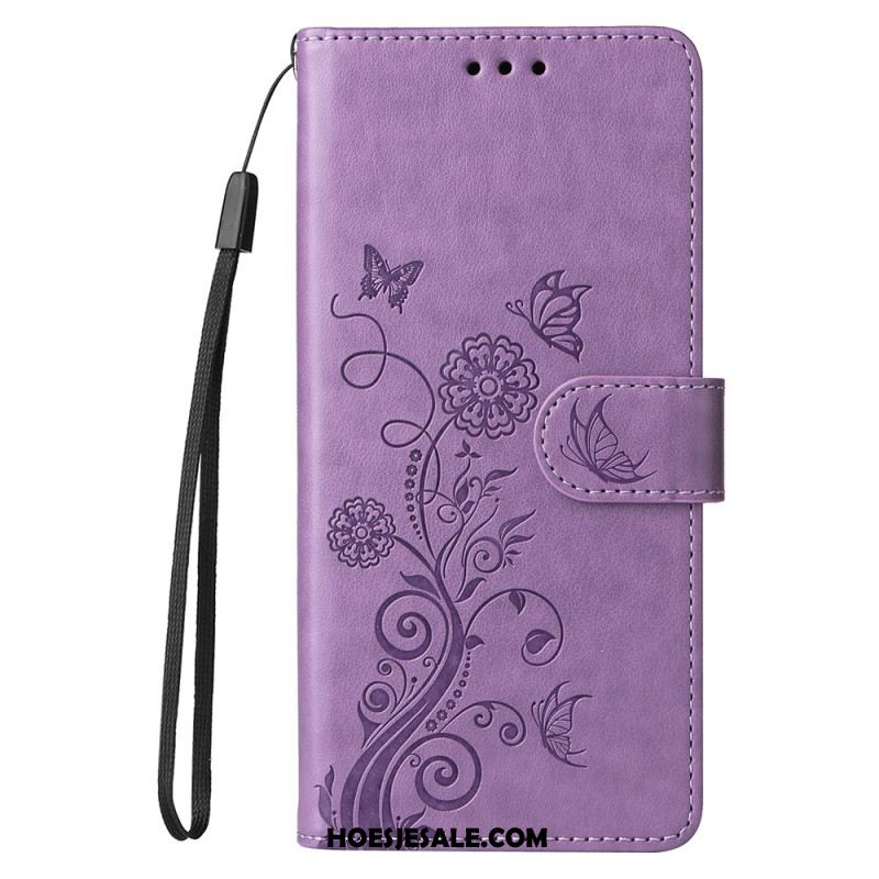 Leren Hoesje Oneplus 13 Bloemen