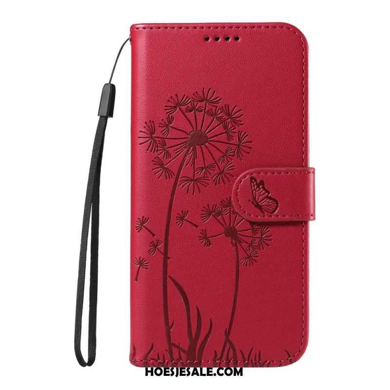 Leren Hoesje Oneplus 13r Paardenbloembandje