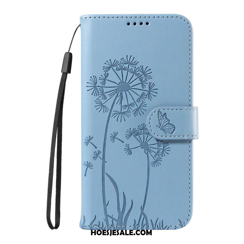 Leren Hoesje Oneplus 13r Paardenbloembandje