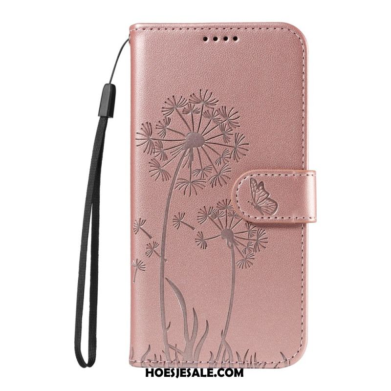 Leren Hoesje Oneplus 13r Paardenbloembandje