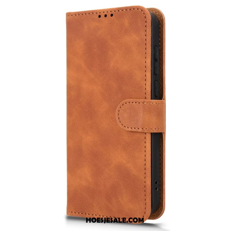 Leren Hoesje Oneplus 15 Suèdelook Bescherming Hoesje