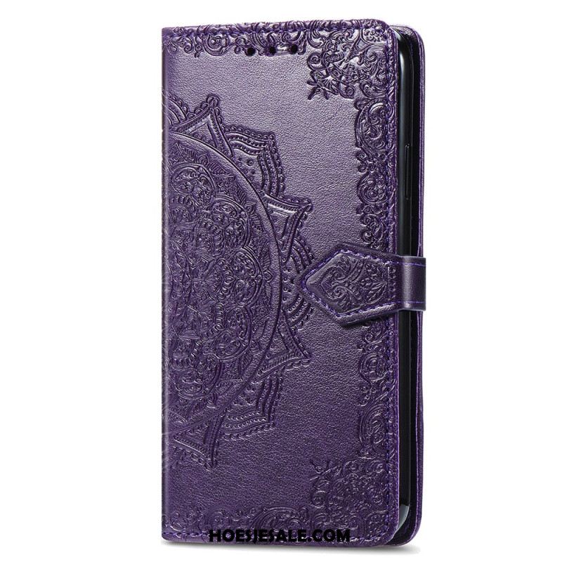 Leren Hoesje Oneplus Nord 4 Barokke Mandala Bescherming Hoesje