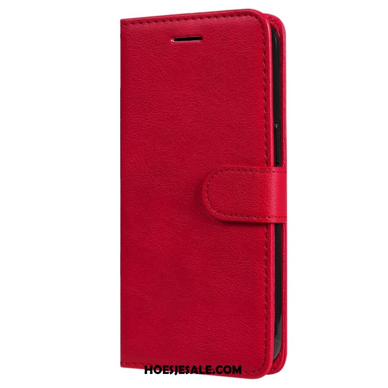 Leren Hoesje Oneplus Nord 4 Effen Leerlook
