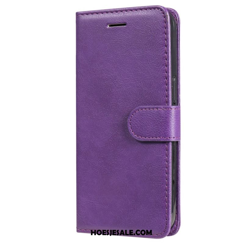 Leren Hoesje Oneplus Nord 4 Effen Leerlook