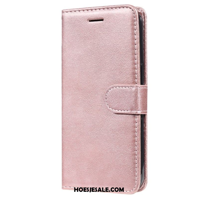 Leren Hoesje Oneplus Nord 4 Effen Leerlook