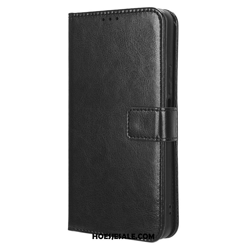 Leren Hoesje Oneplus Nord 4 Opvallend Imitatieleer Bescherming Hoesje