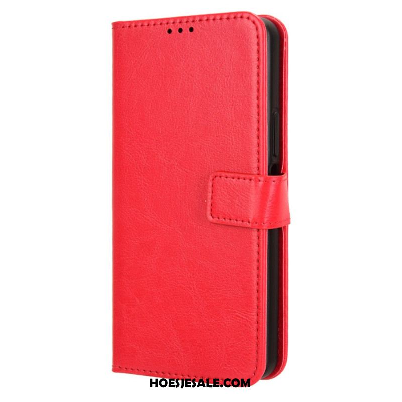 Leren Hoesje Oneplus Nord 4 Opvallend Imitatieleer Bescherming Hoesje