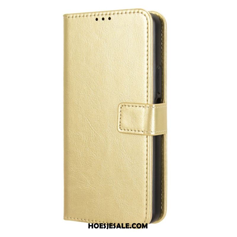 Leren Hoesje Oneplus Nord 4 Opvallend Imitatieleer Bescherming Hoesje