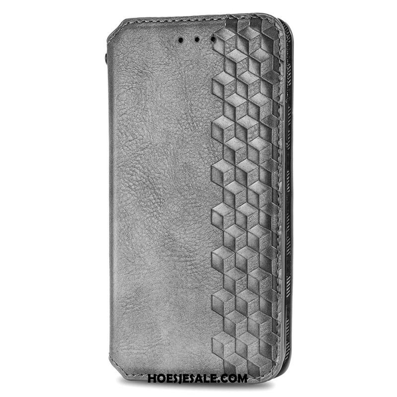 Leren Hoesje Oneplus Nord 4 Rand Met Suède-effect Bescherming Hoesje