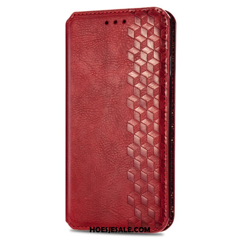 Leren Hoesje Oneplus Nord 4 Rand Met Suède-effect Bescherming Hoesje