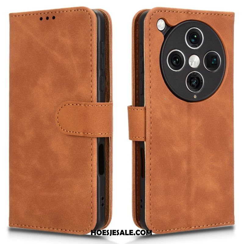 Leren Hoesje Oppo Find X8 Pro Suède-effect Bescherming Hoesje