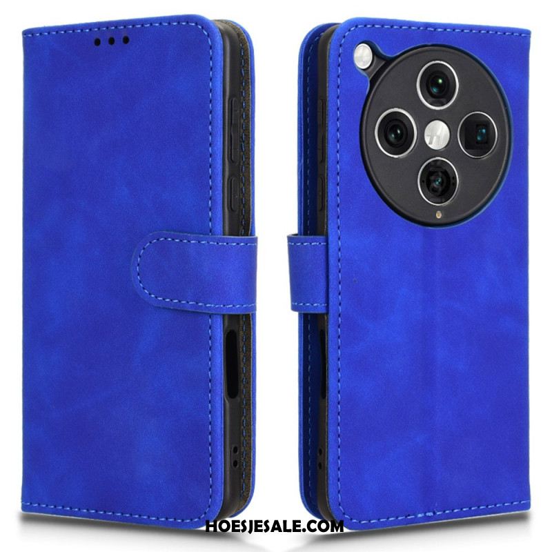 Leren Hoesje Oppo Find X8 Pro Suède-effect Bescherming Hoesje