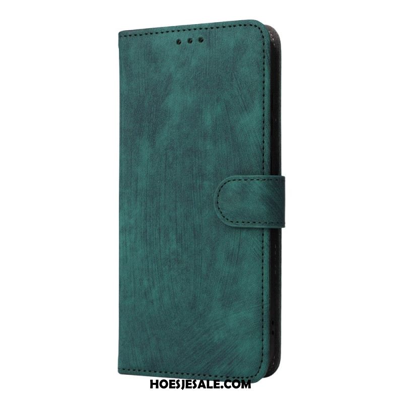 Leren Hoesje Oppo Find X9 5g Suède-effect Met Bandje Bescherming Hoesje